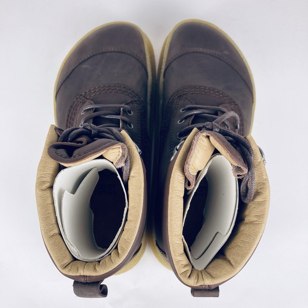Birkenstock Brown Leather Ankle Boots with Tan Crepe Sole - Picture 12 of 12